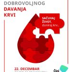 Akcija dobrovoljnog davanja krvi 22.12.